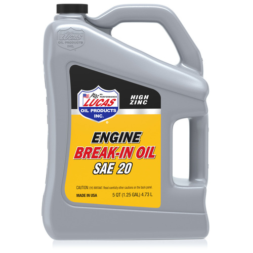 LUCAS SAE 20 Break-In Oil, 5 Gallon (18.93 litre) Pail, Each