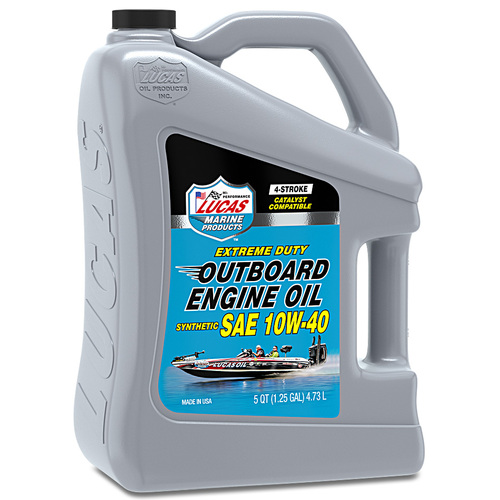 LUCAS Synthetic SAE 10W-40 Outboard Engine Oil FC-W, 55 Gallon (208.2 litre) Drum, Each