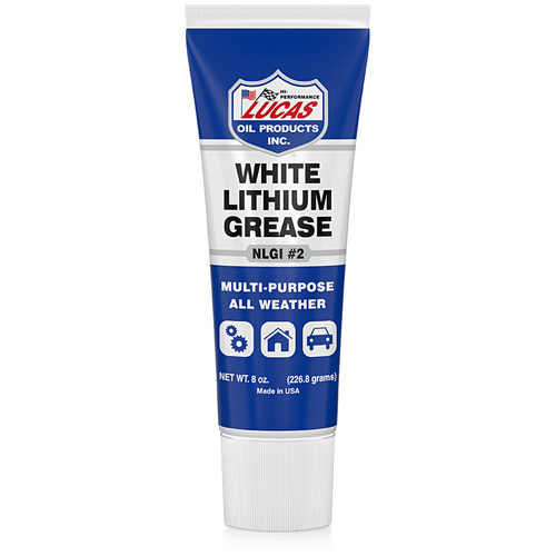 LUCAS White Lithium Grease, 8 Ounce (240 ml), Each