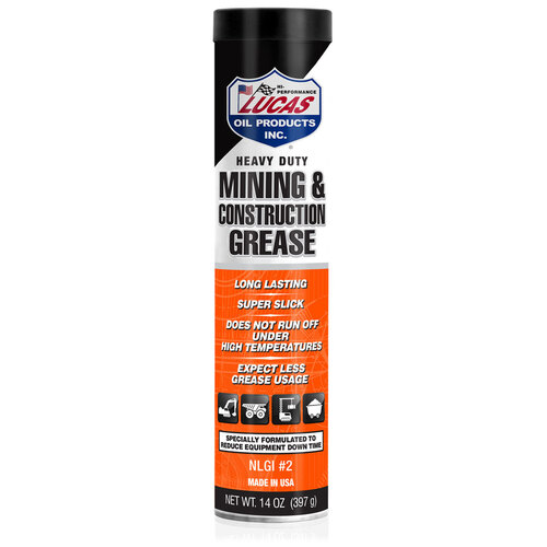 LUCAS Heavy Duty Mining & Construction Grease, 35 lb (15.88 kg) Pail, Each