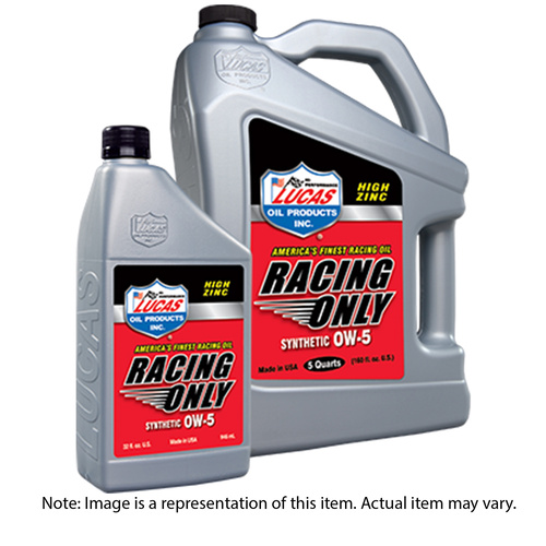 LUCAS Motor Oil, Race Only, Synthetic, 0W10, 18.9 LTR