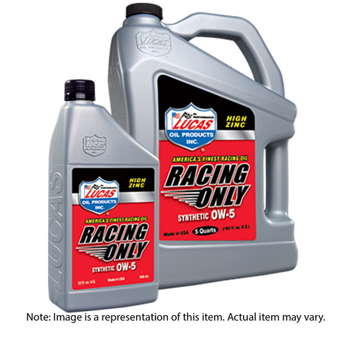 LUCAS Motor Oil, Race Only, Synthetic, 0W20, 18.9 LTR