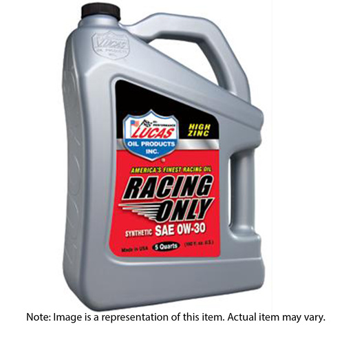 LUCAS Motor Oil, Race Only, Synthetic, 0W30, 4.79L