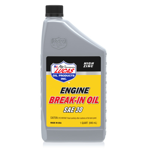 LUCAS SAE 30 Break-In Oil, 1 Quart (950 ml), Each