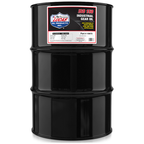 LUCAS Industrial Gear Oil ISO 150, 55 Gallon (208.2 litre) Drum, Each