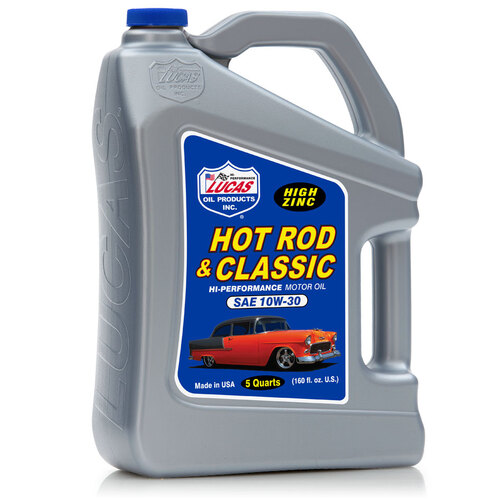 LUCAS SAE 10W-30 Hot Rod Oil, 55 Gallon (208.2 litre) Drum, Each