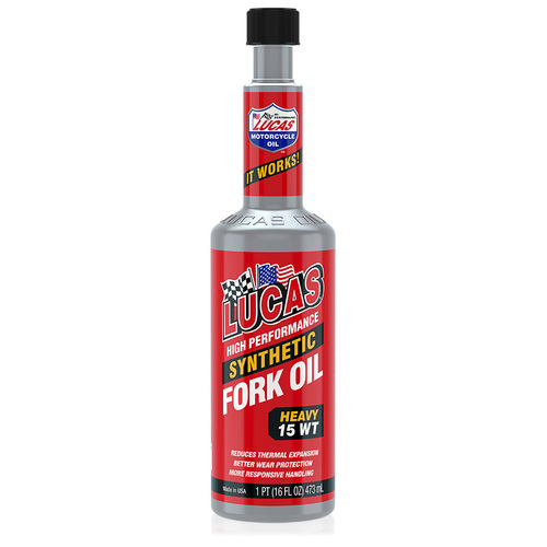 LUCAS Synthetic Fork Oil 15 WT, 16 Ounce (480 ml), Each