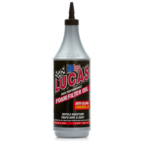 LUCAS Foam Filter Oil, 1 Quart (950 ml), Each