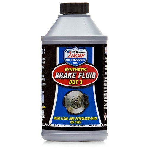 LUCAS DOT 3 Synthetic Brake Fluid, 12 Ounce (360 ml), Each