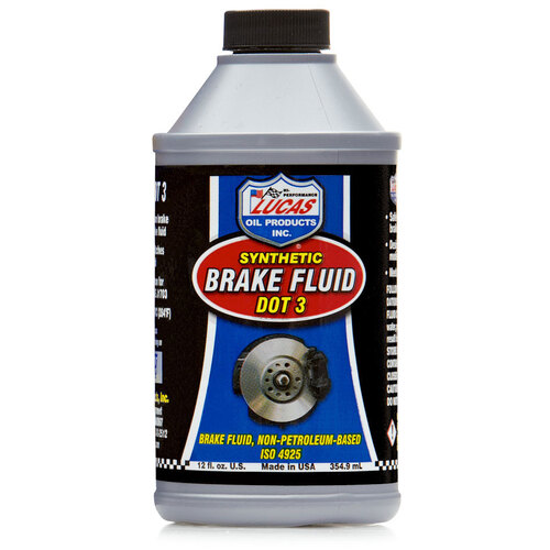 LUCAS DOT 3 Synthetic Brake Fluid, 12 Ounce (360 ml), Each