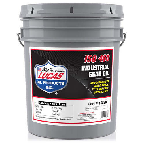 LUCAS Industrial Gear Oil ISO 460, 5 Gallon (18.93 litre) Pail, Each