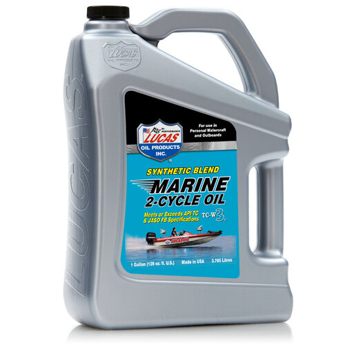 LUCAS Synthetic Blend 2-Cycle Marine Oil, 1 Gallon (3.79 litre), Each