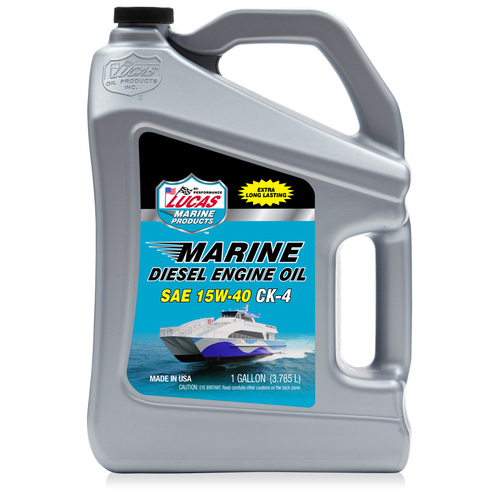 LUCAS Marine SAE 15W-40 CK-4 Oil, 1 Gallon (3.79 litre), Each