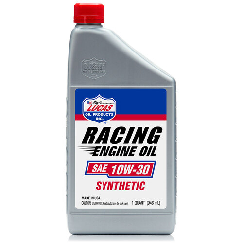 LUCAS SAE 10W-30 Racing Motor Oil, 1 Quart (950 ml), Each