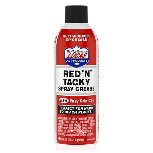 LUCAS Red "N" Tacky Grease Aerosol, 11 Ounce (330 ml), Each