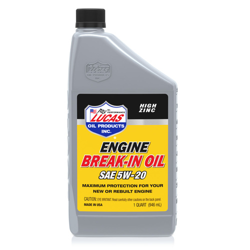 LUCAS SAE 5W-20 Break-In Oil, 1 Quart (950 ml), Each