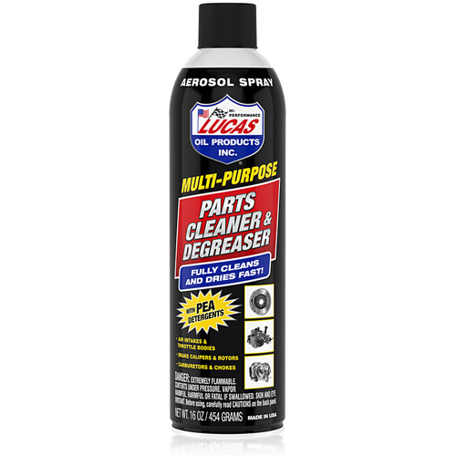 LUCAS Multi Purpose Parts Cleaner & Degreaser Aerosol, 16 Ounce (480 ml), Each