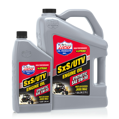 LUCAS Synthetic SAE 5W-50 SXS Engine Oil, 1 Quart (950 ml), Each