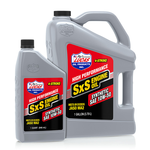 LUCAS Synthetic SAE 10W-50 SXS Engine Oil, 1 Quart (950 ml), Each