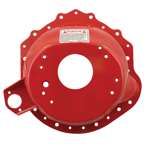 Lakewood Bellhousing, 11 in. Clutch, 153/168 Flywheel, 6.45 in. Height, Manual Transmission, Steel, Red, GM, Each