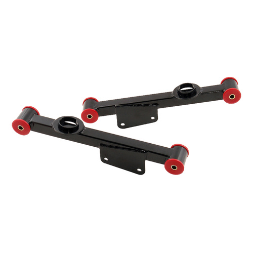Lakewood Control Arms, Tubular, Rear, Lower, Steel, Black Powdercoated, For Ford, Pair