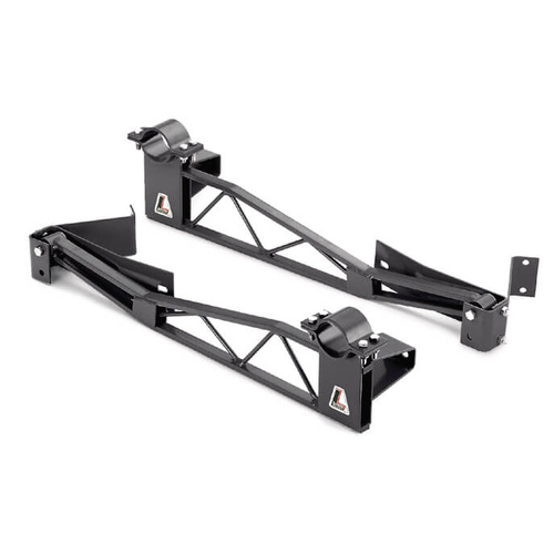 Lakewood Ladder Bars, Steel, Black Powdercoated, Bolt-On, GM, A-Body, Kit