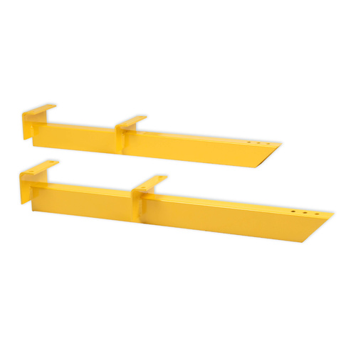 Lakewood Traction Bars, Universal, 28 in. Length, Steel, Yellow, Pair