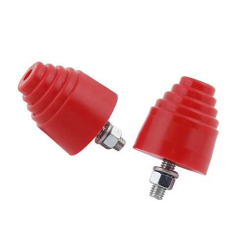 Lakewood Bushings, Bar Snubbers, Rubber, Red, Conical, Universal, Pair