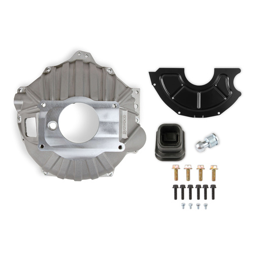 Lakewood Bellhousing, Aluminium, Natural, 4.684 in. Bore, 6.450 in. Depth, For Chevrolet, LS & Small Block, Big Block, Kit