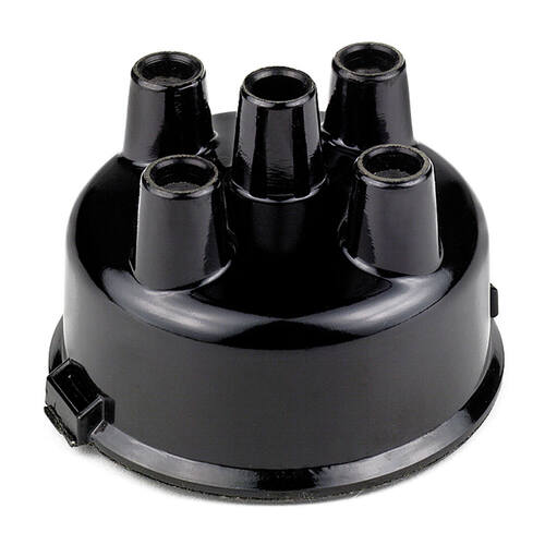 Mallory Distributor Cap, Female, Socket-Style, Black, Clamp-Down, YL, 25, 26, 37, 38 Series, L4, Each