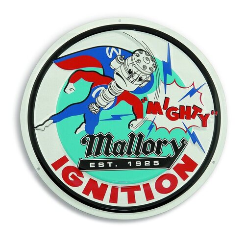 Mallory Metal Sign, Man, 12' Dia., Each