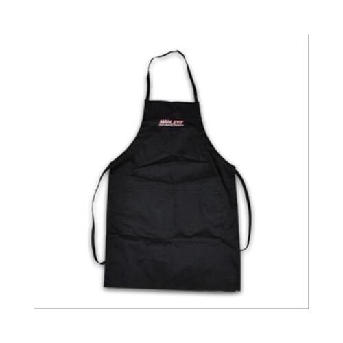 MANLEY Apron, Mechanic's Type, Cotton/Polyester, Black, Manley Logo, Each