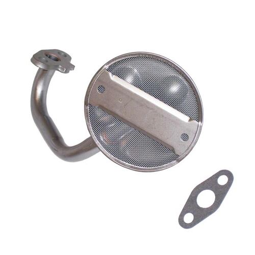 MELLING Oil Pickup Tube and Screen, Steel, 4.04 in. Screen Dia., .50 in. Tube I.D., 2.12 in. Length, For Ford, Big Block FE, V8, Each