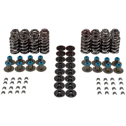 MELLING GM LS Dual Valve Spring Kit with Steel Retainers 147LBS@ 1.800" Seat Pressure, 406LBS @ 1.230" Open Pressure, 1.100" Coil Bind, kit