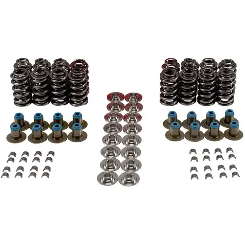 Melling GM LS Dual Valve Spring Kit with Titanium Retainers, 147LBS@ 1.800" Seat Pressure, 406LBS @ 1.230" Open Pressure, 1.100" Coil Bind, Kit