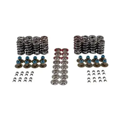 Melling GM LS Dual Valve Spring Kit with Titanium Retainers 151LBS@ 1.800" Seat Pressure, 409LBS @ 1.150" Open Pressure, 1.080" Coil Bind, kit