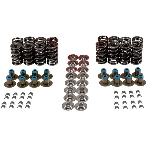 Melling GM LS Dual Valve Spring Kit with Titanium Retainers 125LBS@ 1.800" Seat Pressure, 370LBS @ 1.150" Open Pressure, 1.100" Coil Bind, kit