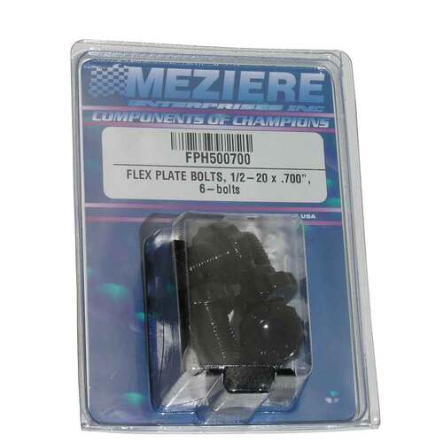 Meziere Flex Plate Bolts, 1/2-20 X .70 Long 6 pcs
