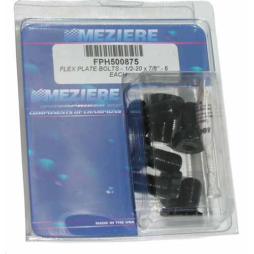 Meziere Flex Plate Bolts, 1/2-20 X 7/8 6 pcs