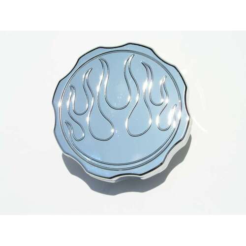 Meziere Radiator Cap 16Lb Chrome Flames