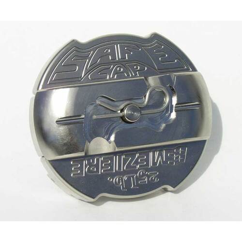 Meziere Radiator Cap, Safecap, Billet Aluminum, Nickel, 25 psi, Each