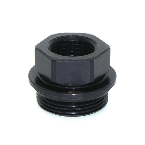 Meziere Port Fitting, 15/16 in.-20 To 3/8 in. NPT Female Black, Each