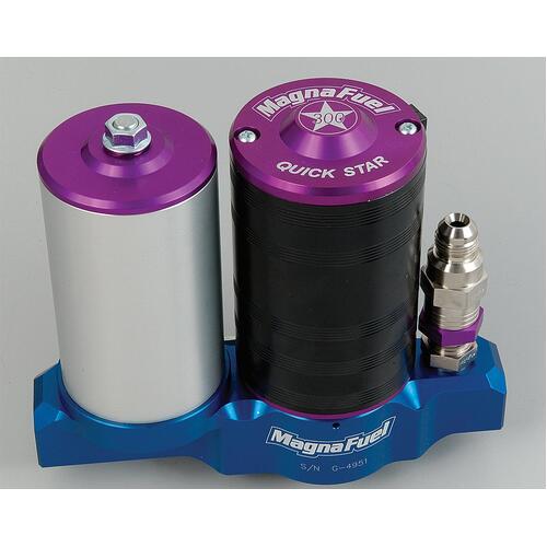 MagnaFuel Fuel Pump, Electric, Quick Star 300, Adjustable Bypass, -10 AN Inlet/Outlet, Each