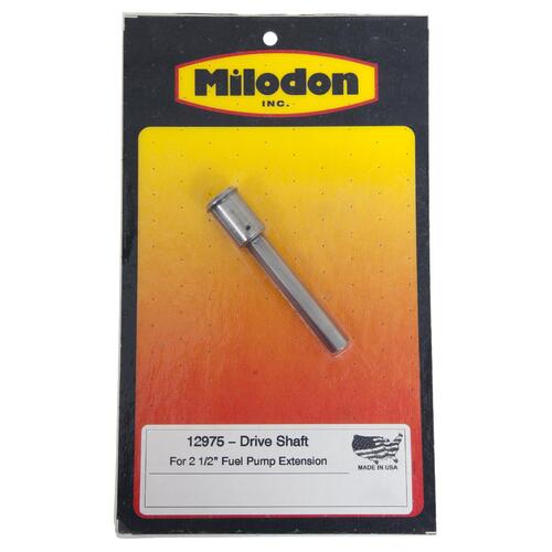 MILODON Fuel Pump Drive Extension, Replacement Shaft, 2.50 in., 3/8 in. Hex Drive, Each