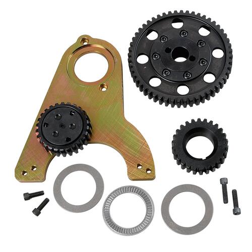 MILODON Gear Drive, Single Idler, Under Cover Style, For Ford, Big Block, 385 Series, Kit