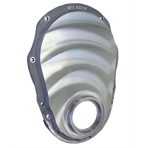 MILODON Timing Cover, 1-Piece, Aluminum, Machined Finish, For Chevrolet, Big Block Gen 6, Each