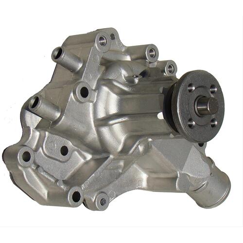 MILODON Water Pump, Mechanical, High-Volume, 1970-1987, For Ford, 302/351W, Driver Side Inlet, Aluminum, Each