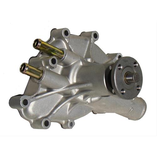 MILODON Water Pump, Mechanical, High-Volume, Aluminum, 1986-1993, For Ford, 302/351W, Driver Side Inlet, Reverse Rotation, Each