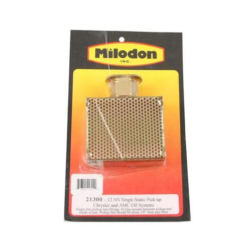 MILODON Oil Pickup, Bolt-In, Street/Strip Pan Style, Single-Line Swivel, For Chrysler, For Dodge, For Plymouth, Big Block, Each