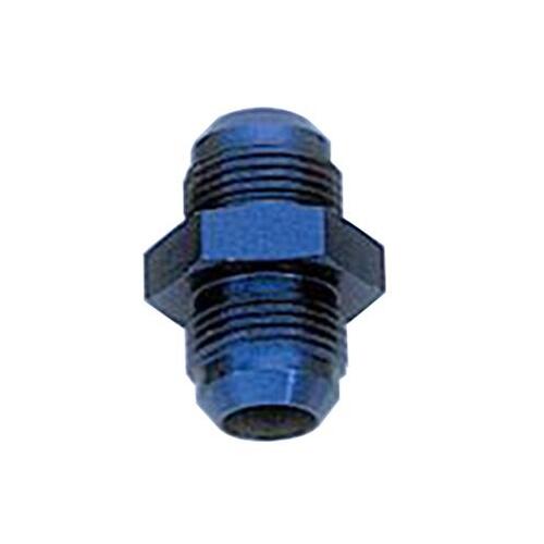 MILODON Fitting, Coupler, Union, AN to AN, Straight, Aluminum, Black Anodized, -12 AN, -12 AN, Each